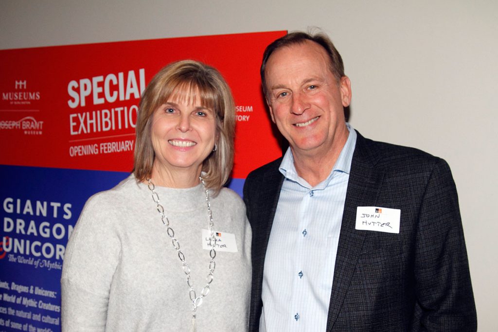 John and Laura Hutter donate to Burlington Museum Foundation